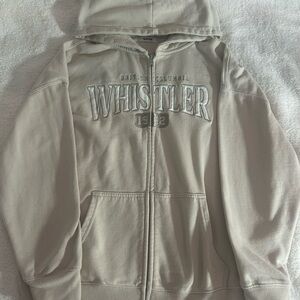 Garage Cream Hoodie with Whistler graphic
